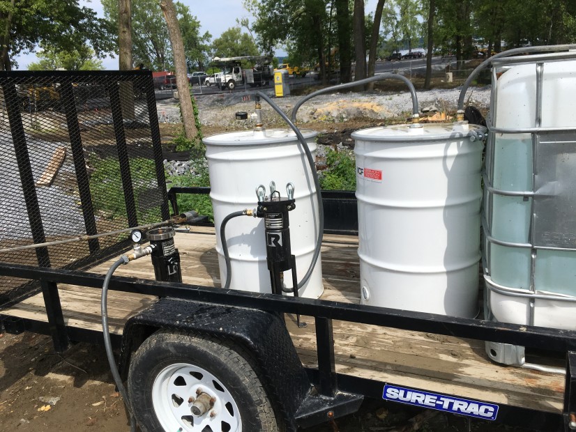 On-site treatment of excavation dewatering liquids